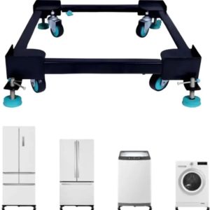 Washing Machine Top Load, Front Load Heavy Duty Trolley Stand Material Iron  (48 cm x 41 cm)