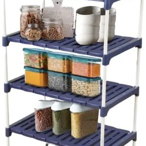 Novatic Containers Kitchen Rack Carbon Steel Containers Kitchen Storage Rack, Home improvement Storage Space Organizer